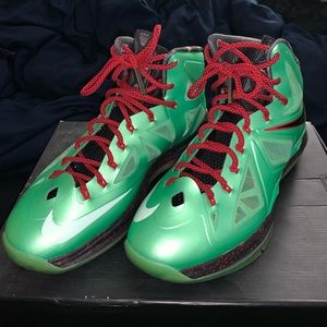 Nike LeBron 10 Cutting Jade. Lightly worn. Original box.